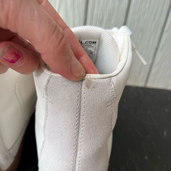 Sorel Out N About Wedge White Leather Sneaker Waterproof SZ 9 - Picture 7 of 11